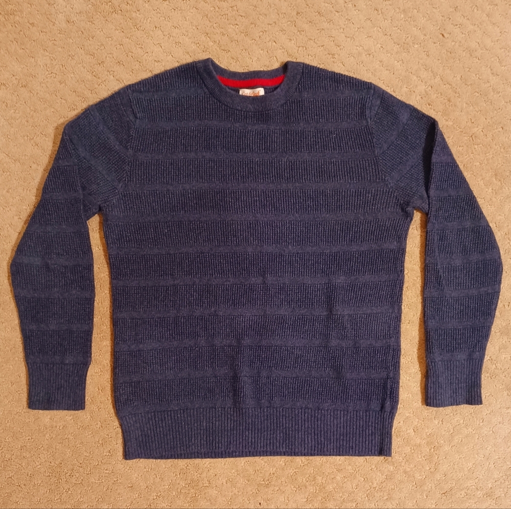 Kid's Cat & Jack Target Navy Textured Sweater